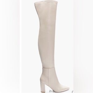 Chinese Laundry Cream Over the Knee Boots